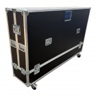 Clam Style Double 75" Screen Flightcase